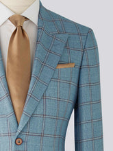 Load image into Gallery viewer, Blue Check Bamboo Jacket