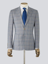Load image into Gallery viewer, Pale Blue Check Wool Jacket
