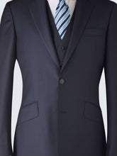 Load image into Gallery viewer, Navy Tailored Three Piece Suit