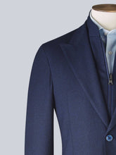 Load image into Gallery viewer, Blue Wool Jacket W/ Detachable Bib