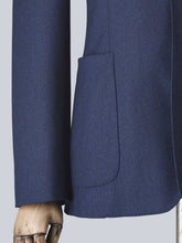 Load image into Gallery viewer, Blue Wool Jacket W/ Detachable Bib