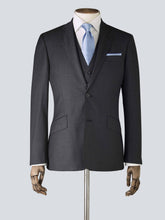 Load image into Gallery viewer, Charcoal Three Piece Tailored Suit