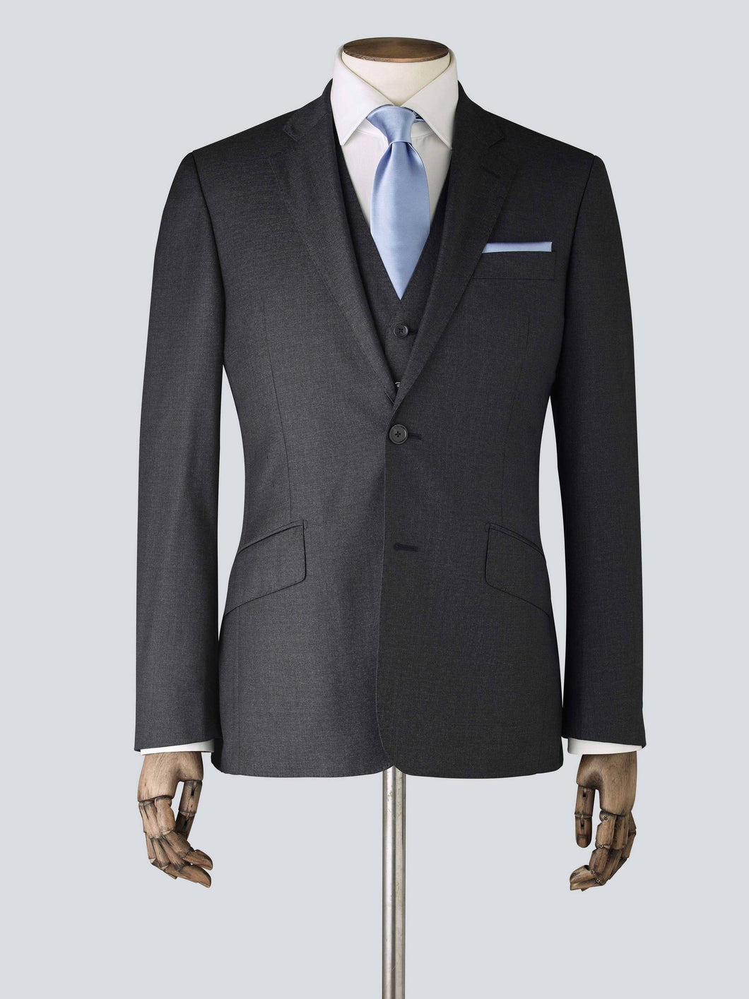 Charcoal Three Piece Tailored Suit
