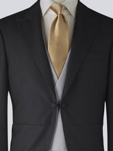 Load image into Gallery viewer, Black Three-Piece Wool Morning Suit