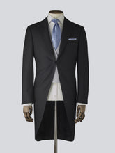 Load image into Gallery viewer, Black Three-Piece Wool Morning Suit