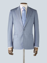 Load image into Gallery viewer, Powder Blue Three-Piece Wool Tailored Suit