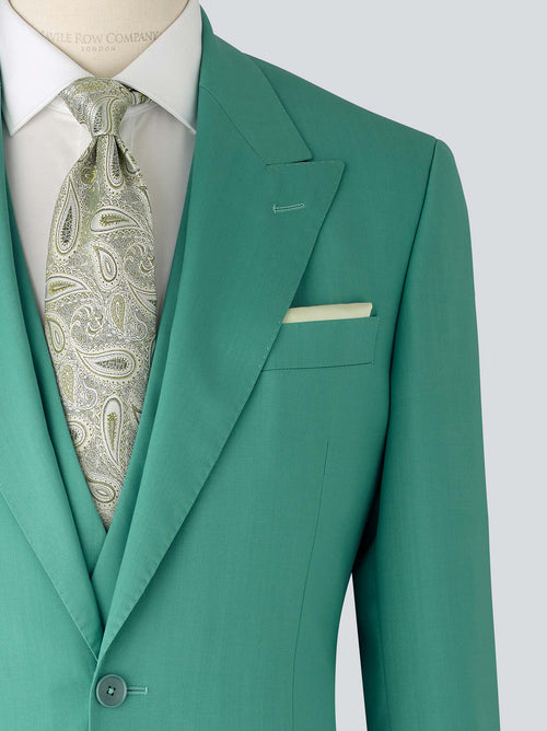 Aquamarine Merino Wool Three Piece Suit