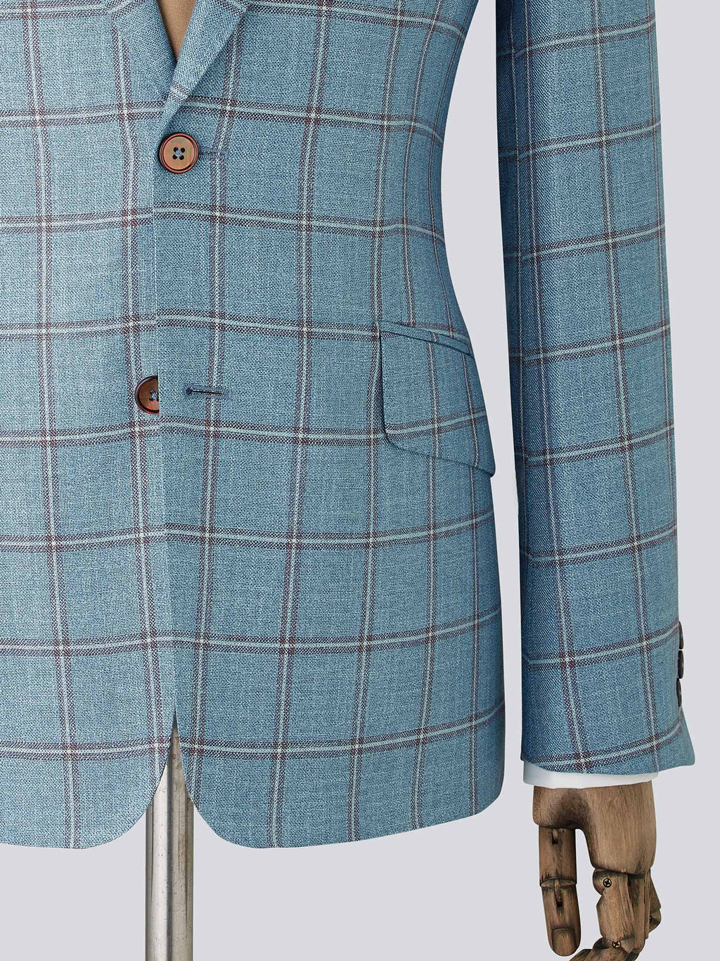 Blue Check Bamboo Jacket