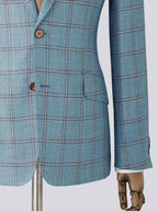 Blue Check Bamboo Jacket