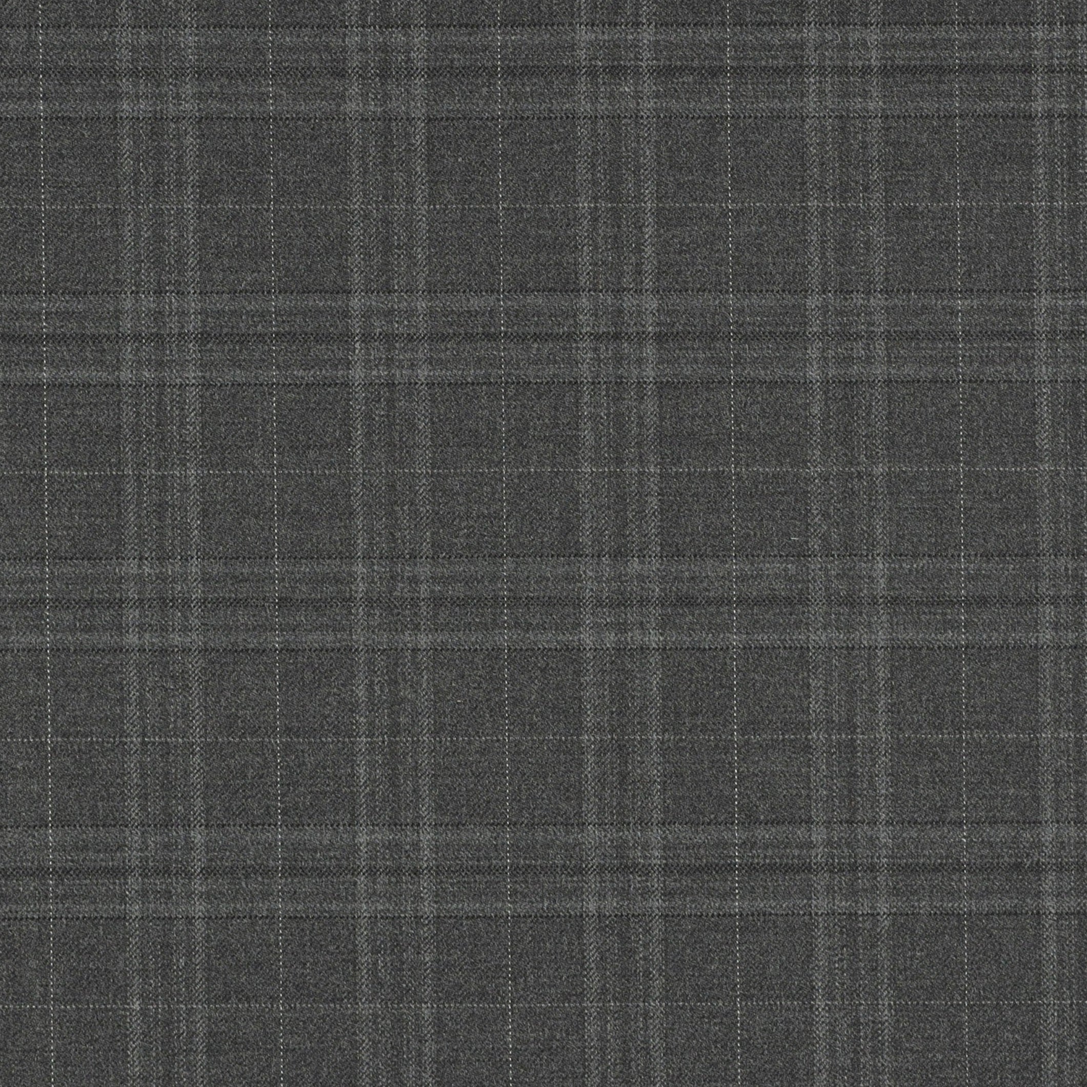 Dark grey fabric with a light grey check pattern 