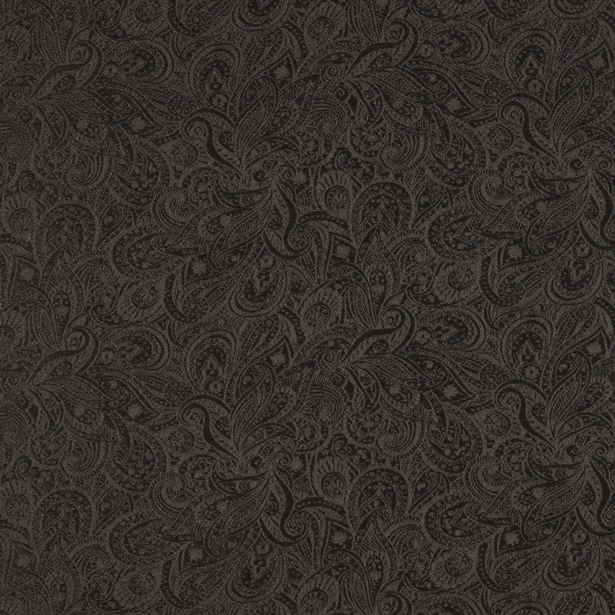 Black Paisley Silk