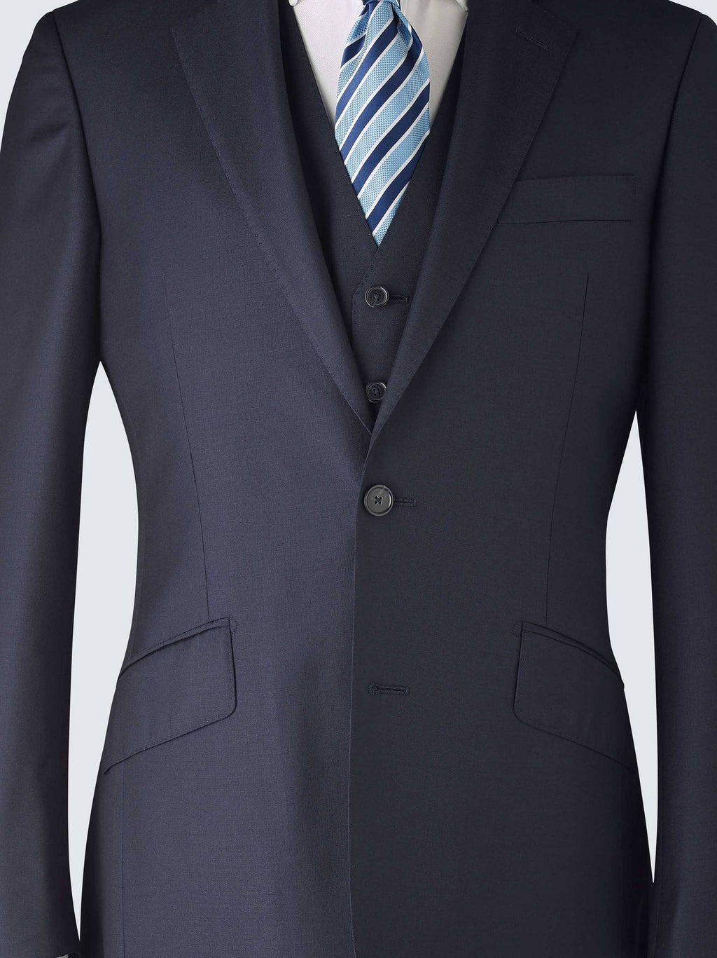 Navy Tailored Three Piece Suit