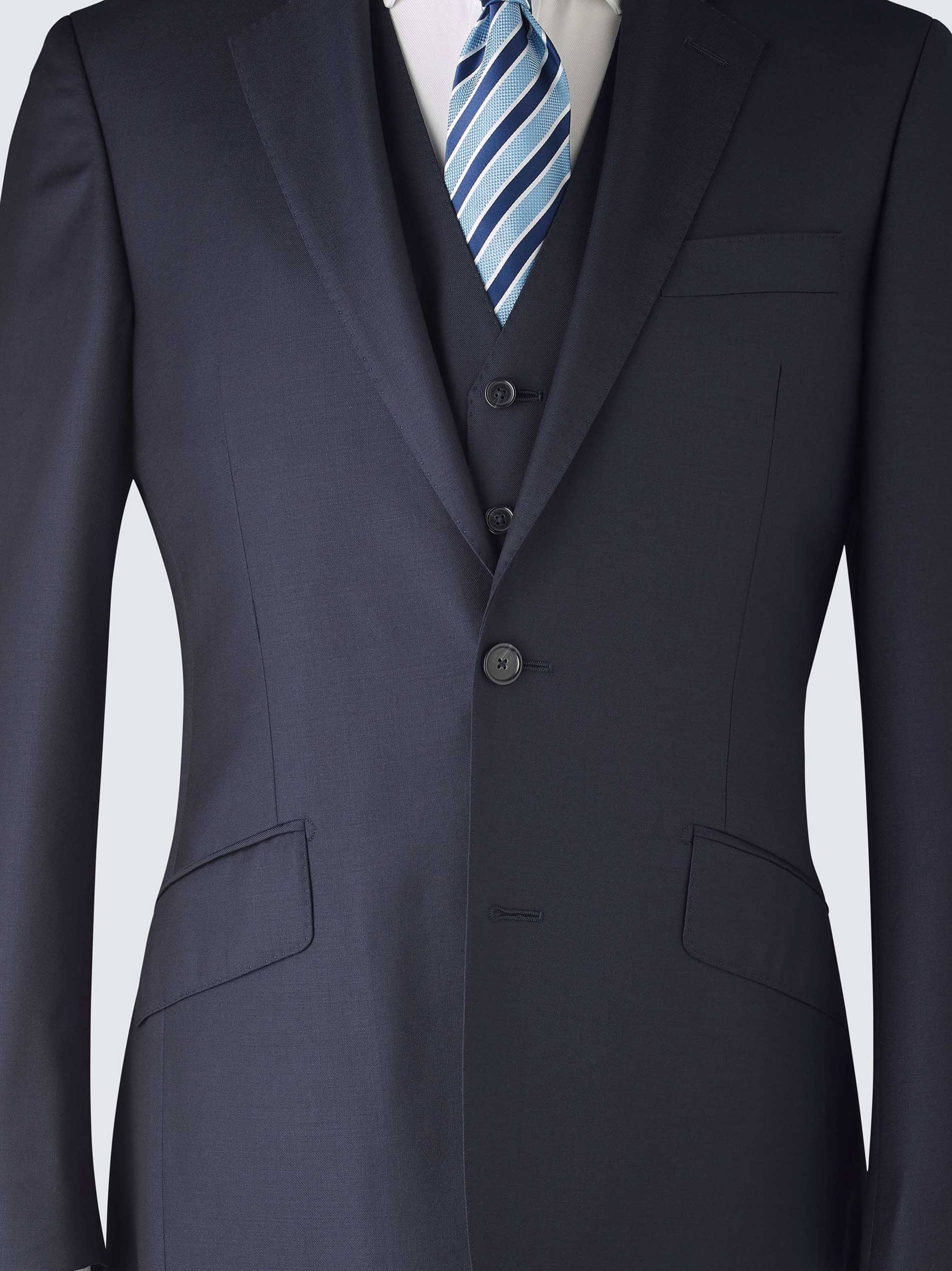 Navy Tailored Three Piece Suit