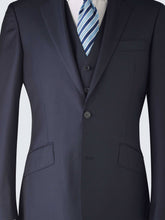Load image into Gallery viewer, Navy Tailored Three Piece Suit
