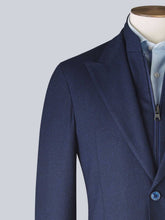 Load image into Gallery viewer, Blue Wool Jacket W/ Detachable Bib
