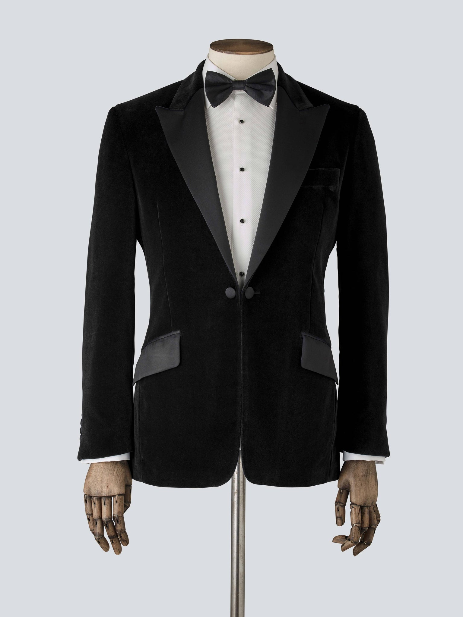 Men’s Black Velvet Tailored Dinner Jacket – Savile Row Company - Custom ...