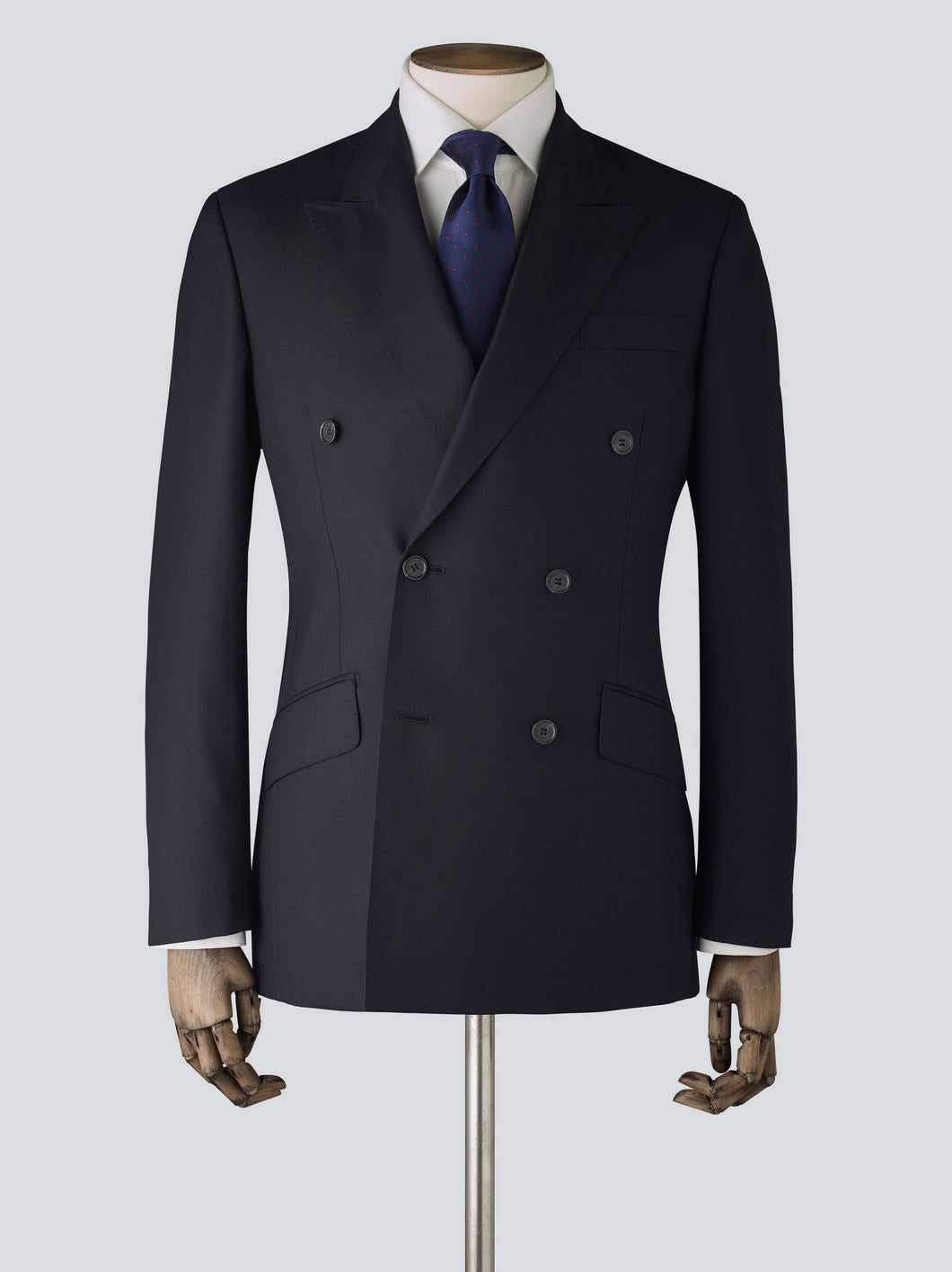 Men's Navy Sablé Pure Wool Suit