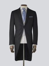 Load image into Gallery viewer, Black Three-Piece Wool Morning Suit
