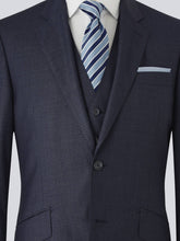 Load image into Gallery viewer, Blue Wool Three Piece Suit
