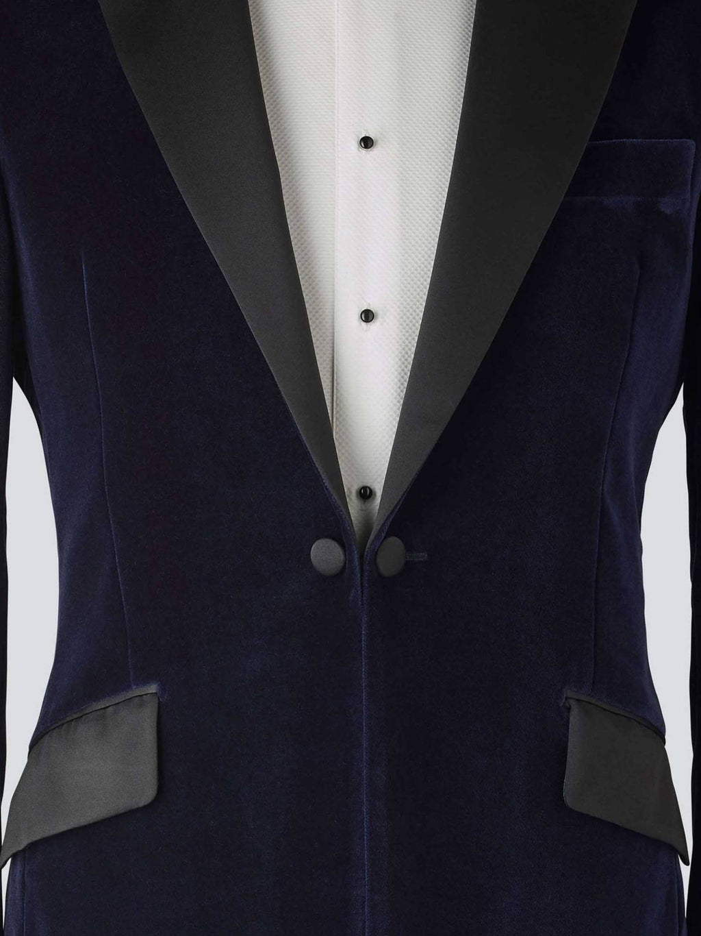 Navy Velvet Tailored Dinner Jacket