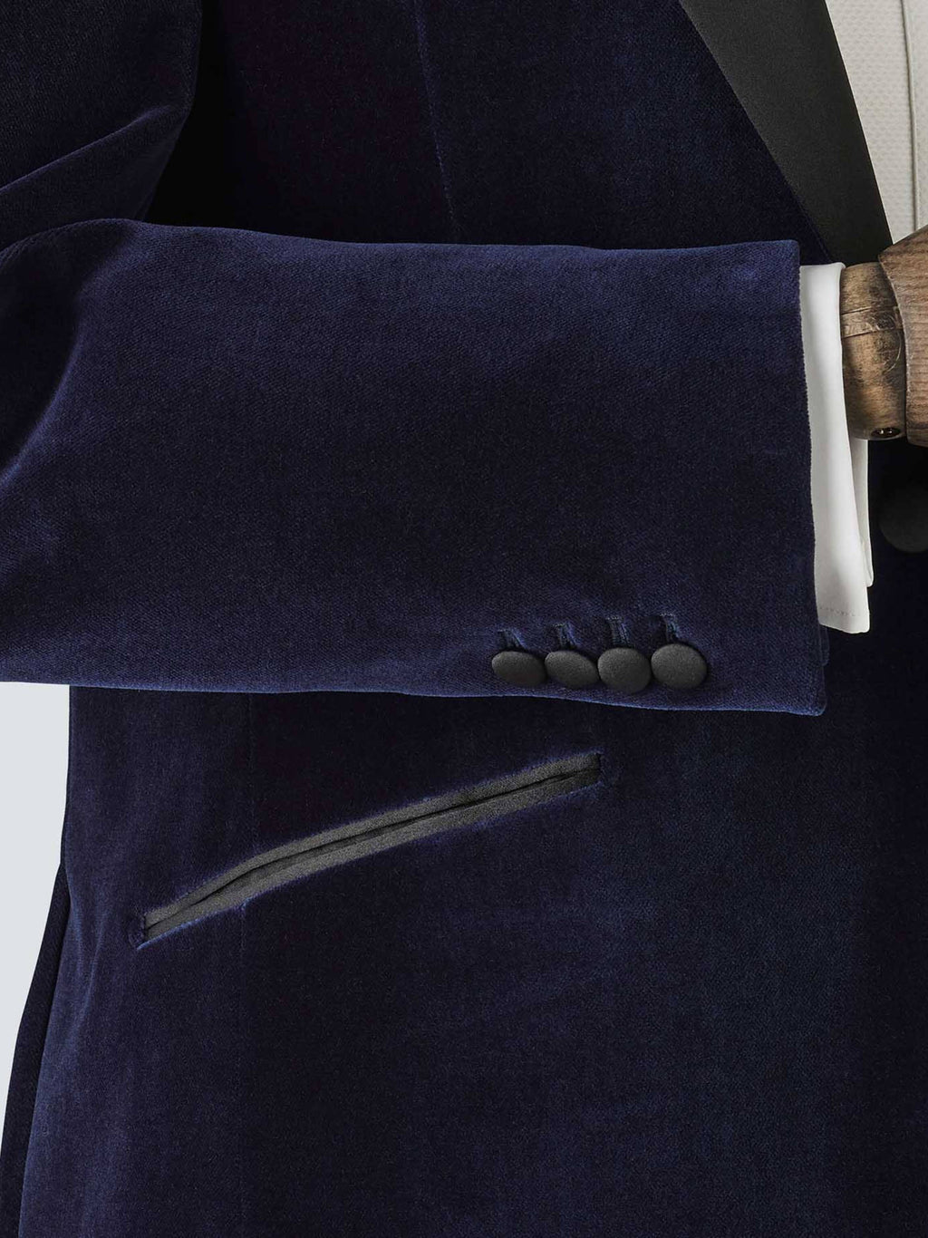 Navy Velvet Tailored Dinner Jacket