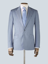 Load image into Gallery viewer, Powder Blue Three-Piece Wool Tailored Suit
