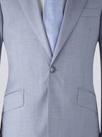 Powder Blue Three-Piece Wool Tailored Suit