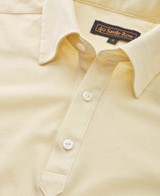 Load image into Gallery viewer, Vanilla Mercerised Cotton Long Sleeve Polo Shirt
